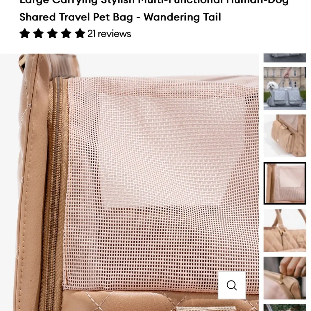 Petunia Pickle Bottom Pink Quilted Dog Carrier